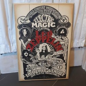 Led Zeppelin wooden art